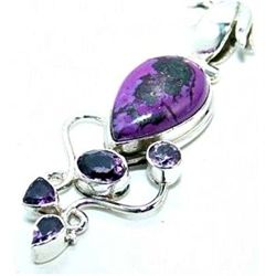 Sugilite & Amethyst Pendant
