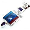 Image 1 : Rainbow Caliscilica & Amethyst Pendant