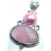 Image 1 : Rose Quartz & Pearl Pendant