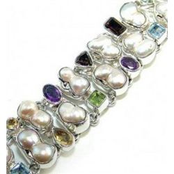 Pearl and Mixed Stones Bracelet