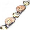 Image 1 : Carved Stone and Citrine Bracelet