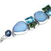 Image 1 : Fire Opal, Peridot and Blue Topaz Bracelet