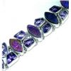 Image 1 : Titanium Drusy and Amethyst Bracelet