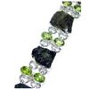 Image 1 : Moldavite and Peridot Bracelet