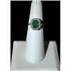 Image 1 : 14K GOLD DIAMOND AND EMERALD RING