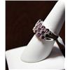 Image 3 : TOURMALINE AND WHITE SAPPHIRE  SILVER RING