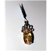 Image 1 : CITRINE AND  SILVER PENDENT