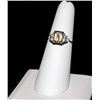 Image 1 : CITRINE AND WHITE SAPPHIRE SILVER RING