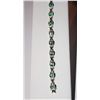 Image 2 : SILVER BRACELET WITH GREEN SAPPHIRE