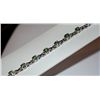 Image 3 : SILVER BRACELET WITH GREEN SAPPHIRE