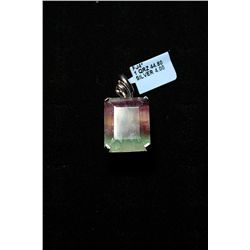 SILVER PENDENT WITH QUARTZ