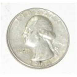 1964 SILVER WASHINGTON QUARTER *PLEASE LOOK AT PICTURE TO DETERMINE GRADE*!!