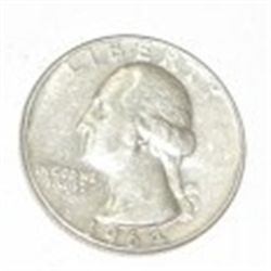 1964 SILVER WASHINGTON QUARTER *PLEASE LOOK AT PICTURE TO DETERMINE GRADE*!!