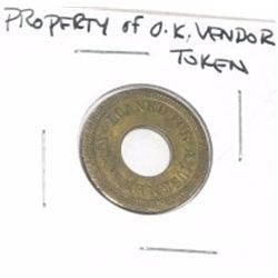 PROPERTY OF *O.K.* VENDOR TOKEN!!