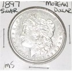 1897 MORGAN SILVER DOLLAR *RARE MS GRADE - PLEASE LOOK AT PICTURE TO DETERMINE GRADE*!!