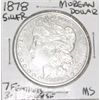 Image 1 : 1878 7 FEATHERS 3RD REVERSE MORGAN SILVER DOLLAR *RARE 1ST YEAR MORGAN *RARE MS HIGH GRADE*!!