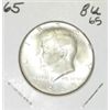 Image 1 : 1965 KENNEDY SILVER HALF DOLLAR *RARE BU MS-65 HIGH GRADE* COIN CAME OUT OF SAFE!!