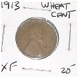 1913 LINCOLN WHEAT CENT RED BOOK VALUE IS $20.00 *RARE EARLY PENNY EXTRA FINE GRADE*!!
