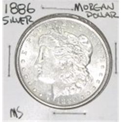 1886 MORGAN SILVER DOLLAR *RARE MS GRADE - PLEASE LOOK AT PICTURE TO DETERMINE GRADE*!!