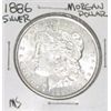 Image 1 : 1886 MORGAN SILVER DOLLAR *RARE MS GRADE - PLEASE LOOK AT PICTURE TO DETERMINE GRADE*!!