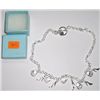 Image 1 : SILVER HEAVY CHARM CHAIN TOTAL WEIGHT IS 1.01ozs *STAMPED 925* WITH PURSE & SHOE CHARMS!!