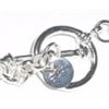 Image 2 : SILVER HEAVY CHARM CHAIN TOTAL WEIGHT IS 1.01ozs *STAMPED 925* WITH PURSE & SHOE CHARMS!!