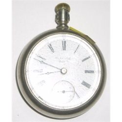 U.S. WATCH CO. CIVIL WAR POCKETWATCH *WALTHAM* SERIAL 145027 MADE IN 1864 STAMPED "ORESILVER"