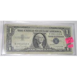 1957 SERIES A $1 SILVER CERTIFICATE BILL SERIAL #D39811515A *RARE EXTRA FINE GRADE*!!