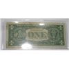 Image 2 : 1957 SERIES B $1 SILVER CERTIFICATE BILL SERIAL # U73364024A *RARE EXTRA FINE GRADE*!!
