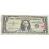 Image 1 : 1957 SERIES A $1 SILVER CERTIFICATE BILL SERIAL # L04391489A *RARE EARLY U.S. BILL*!!