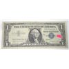 Image 1 : 1957 SERIES A $1 SILVER CERTIFICATE BILL SERIAL # Q21544034A *RARE EARLY U.S. BILL*!!