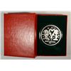Image 1 : " GARFIELD " ONE OUNCE .999 SILVER ART ROUND WITH CAPSULE/GIFT BOX