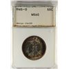 Image 1 : 1945D Walker half $ graded PCI60 GREAT TONING and a 62 coin