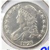 Image 1 : 1828 SQUARE BASE 2  BUST HALF DOLLAR AU/UNC