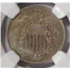 Image 2 : 1867 NO RAYS SHIELD NICKEL NGC AU-58