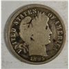 Image 1 : 1895  Barber dimes solid rim G/VG KEY date est $85-$95