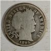 Image 1 : 1895O  Barber dimes solid rim G/VG KEY date est $325-$350