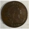 Image 1 : 1803 large penny  borderline VF with extra metal under curl est  $190-$200