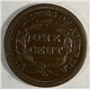 Image 2 : 1844 large penny VF near perfect color and planchet  est  $40-$45