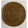 Image 2 : 1845 large penny XF45 near perfect color and planchet  est  $70-$80