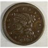 Image 1 : 1846 large penny XF45 near perfect color and planchet  est  $70-$80