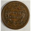 Image 2 : 1853 large penny XF45 near perfect color and planchet  est  $70-$75