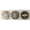 Image 1 : ( 3 ) THREE COLLECTABLE LAS VEGAS CASINO TOKENS