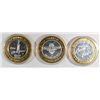 Image 2 : ( 3 ) THREE COLLECTABLE LAS VEGAS CASINO TOKENS