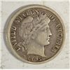 Image 1 : 1905O  Barber dime  VF  est $50-$60