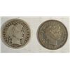 Image 1 : 1907O VG-08O VF some marks on obv. Barber dime   est $60-$65