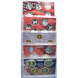 2009 silver proof set box dmg-2004 silver proof quarters  est  $90 $100