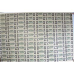 A REPLICA uncut sheet of confederate bills. Neet for a wall hanging: all $1000