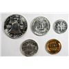Image 2 : 1952 PROOF SET, CENT-NICKEL-DIME-QUARTER-HALF DOLLAR