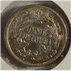 Image 2 : 1873 ARROWS SEATED LIBERTY DIME AU